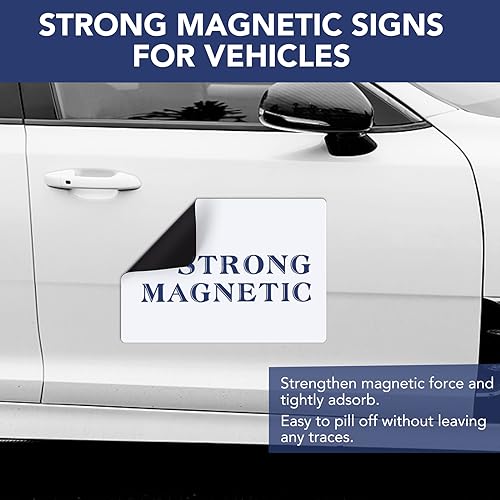 image for DIYMAG 4Pcs Blank Car Magnets,17x12 Inch Car Door Magnets Set Signs Ro