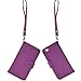 Wisdompro Wallet Case for iPhone 5, for iPhone 5s, for iPhone SE 2016, PU Leather Protective Phone Case Cover with Credit Card Slots and Magnetic Closure for iPhone SE 1st Generation/5s/5 - Purple