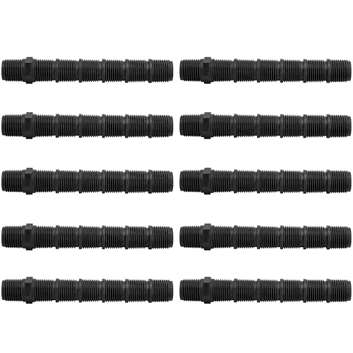 Mizelu 10 Pcs Cut-Off Sprinkler Rise Sprinkler Height Extender Riser Male Pipe Thread Riser Adapter for Outdoor Garden Courtyard Patio Lawn Irrigation Replacement Parts
