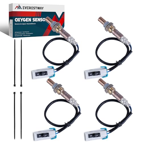 EVERESTWAY SG1857 234-4668 Oxygen Sensor Upstream or Downstream Compatible with 2003 2004 2005 GMC Sierra 1500 Yukon 5.3L Chevrolet Silverado 1500 Tahoe 5.3L 4 PCS
