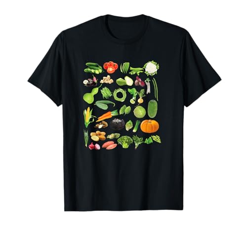 Toutes sortes de légumes Collage sain de légumes T-Shirt