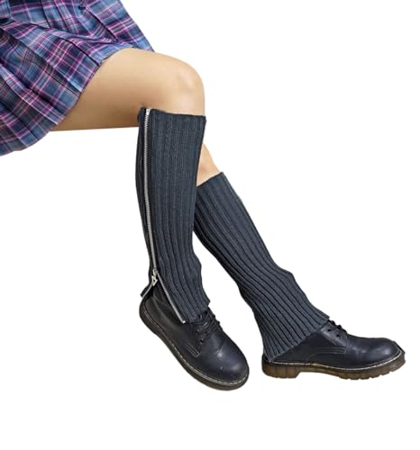 Image of Women's Long Socks Leg Warmers Boot Socks Winter Ankle Heap Sock Goth Leg Warmers