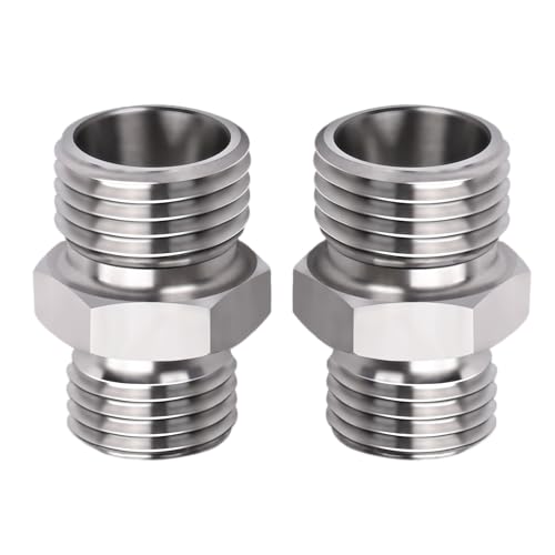 Image of 115757 Excavator Hydraulic Hose Pipe Thread Connector Compatible with Mini Excavator(For Most Hydraulic Thumbs, Screw Attachments And Hydraulic Tilt Buckets) - 2Pcs