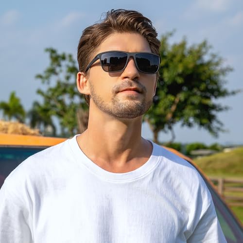 KINGSEVEN Classic Polarized Sunglasses for Women Men Driving Fishing Sun Glasses UV ProtectionK755-Y12