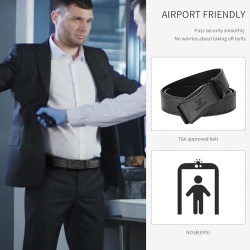 Tsa Approved Non Metal Nickel Free Hypoallergenic Plastic Belt Buckle Mechanic Belts for Men No Scratch2