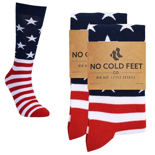 Fun Colorful Novelty Socks for Men for Dress Casual Formal Groomsmen Wedding, 2-Pack