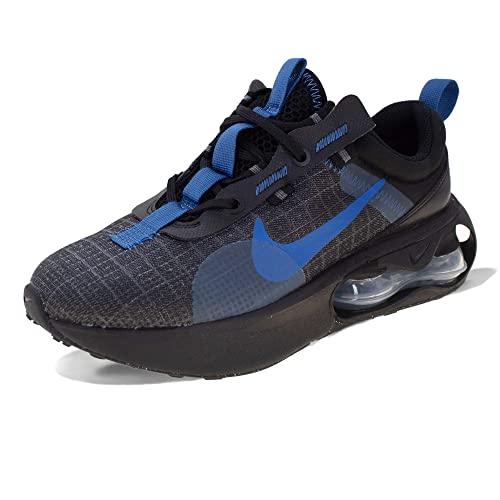 NIKE Air MAX 2021 GS Running Trainers FB8035 Sneakers Zapatos (UK 4.5 us 5Y EU 37.5, Black Dark Marina Blue 001)