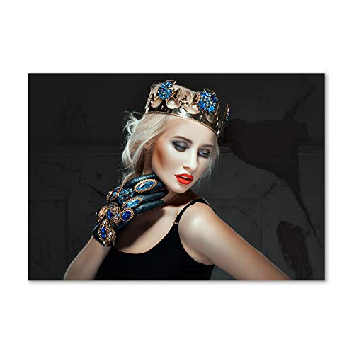 Crédence de cuisine Tulup en verre trempé 100x70cm fond de hotte motif femme multicolore