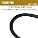 40111201 Dryer Drum Belt Fits for Whirlpool Maytag Amana Admiral Speed Queen Dryers Replaces WP40111201 AP6009126 14218936 40051501 40051502 59174 R0606549 PS11742271