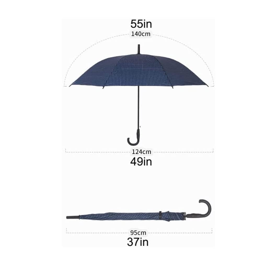 Paraguas Sombrilla con Funda para sombrilla Correa Trasera para Lluvia y Sol Paraguas de Bolsillo con protección Solar