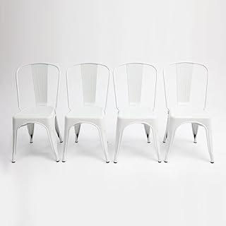 Set of 4 Replica tolix Chairs-White