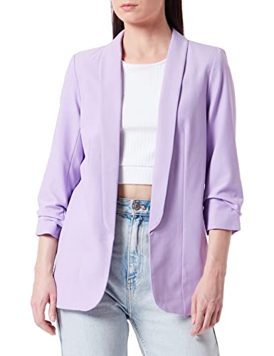 PIECES Damen Pcboss Noos 3/4 Blazer, Purple Rose,L