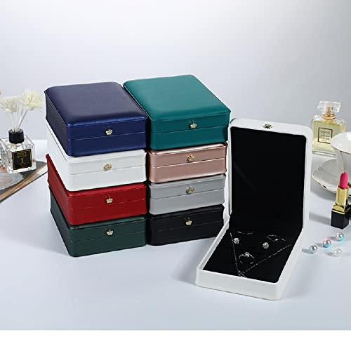 Junninggor ML Wedding Jewelry Set Premium Leather Box Necklace Earring Ring Display Case Storage Holder thumb #5