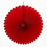 Sorive 5pcs 16" Tissue Paper Fan Party Hanging Fan Flower Wedding Birthday Showers Party Baby Shower