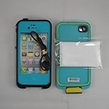 Redpepper Iphone4 Waterproof Case Iphone 4 Shockproof and Dirtproof Case Waterproof Case for Iphone4s (Light Blue)