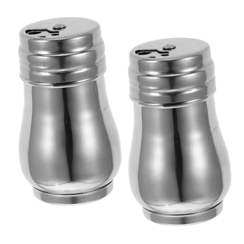 ELAYARD 2pezzi Dispenser Per Spezie in Acciaio Con Coperchio Saliera e Contenitore Portatile Per Cucina e Viaggio Distributore Di Spezie Per Cucinare