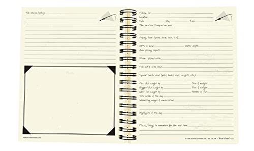 Journal de pêcheur La Pêche carnet de notes kraft pour techniques de pêche et captures