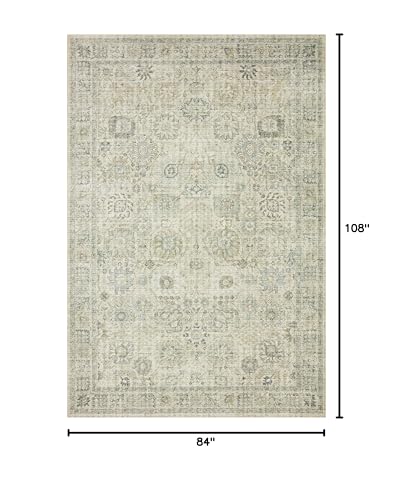 Tapete redondo Skye Natural Verde 9' 108x84 cm miniatura 2