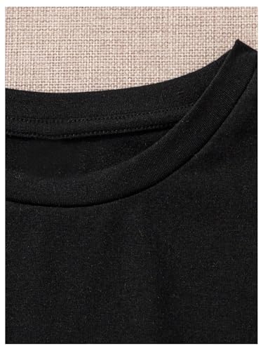 Image of OYOANGLE Girl's 3 Pack Short Sleeve Crop Top Tee Shirts Set Twist Hem Summer Casual Tees