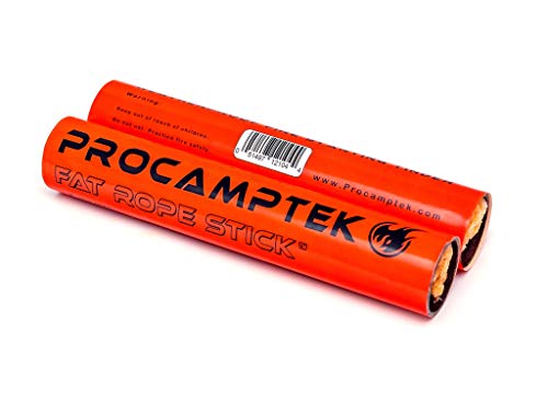 Fat Rope Stick - Procamptek - Weatherproof Emergency Fire Starter Tinder - 2 pack