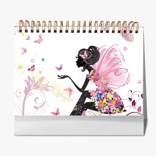 2026年 卓上カレンダー 蝶 月間カレンダー ページめくり 新日本カレンダー 実用性 文房具 360°書き込み 小型 デスクトップ おしゃれ 計画整理 プレゼント 2025年9月?2026年12月