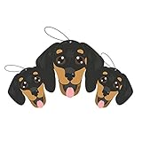 Car Cuties Cute DOG CAR AIR FRESHENERS - Cute Dog Design, Long-Lasting Scent, Portion of Proceeds Benefit Paws Chicago (Pack of 12) (Citrus)