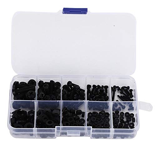270Pcs M2/M2.5/M3/M4/M5 Nylon Screw Nut Washer Kit - Image 4