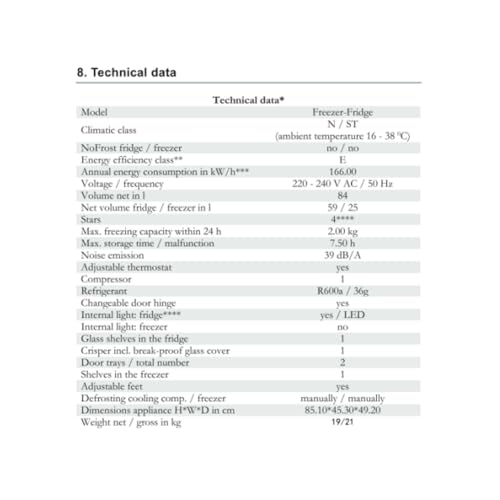 Pyramidea Frigo Retrò 100 Litri Lordi Color Arancione MAMBO105O - 5