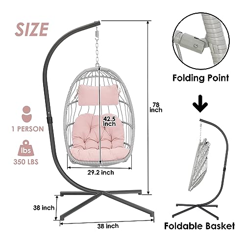Consejos y reviews para comprar Sillas Colgantes con Soporte para Jardín que Puedes comprar On-line. 17 Imagen adicional