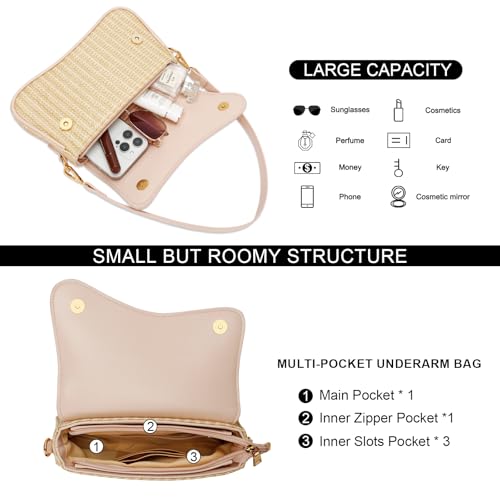 Image of KKXIU Shoulder Bag for Women Small Clutch Purses Cute Hobo Handbag Trendy Underarm Bag