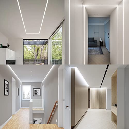 Image of GOMING 24V Super Bright COB LED Strip Light Cool White 6000K 16.4ft(5M) 621LM /FT 14.5W /M CRI 93+ High Density 480LED /M IP20 Not Waterproof LED Tape Lights for DIY Bedroom Home Decor(No Power Supply)