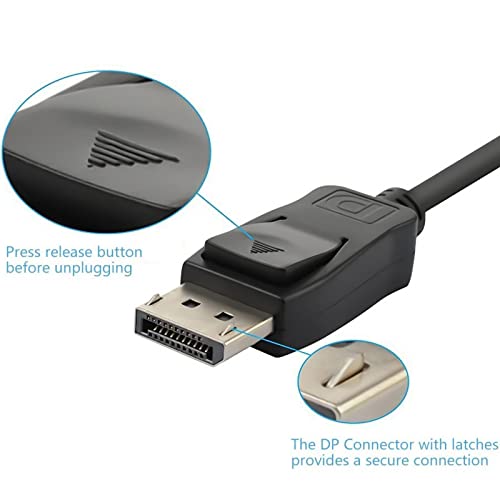 Femoro Displayport To Vga Adapter 1080P Converter, Display Port Dp To Vga Adapter Male To Female Connector Compatible With Computer, Desktop, Laptop, Pc, Monitor, Projector, Hdtv - Black #TOP3