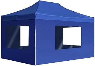 Tienda de campaña profesional plegable con paredes de aluminio, 4,5 x 3 m, color azul