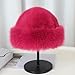 Faux Fur Bucket Hat Women Cute Faux Mink Plush Cap Fluffy Fisherman Ushanka Cap Furry Warm Winter Snow Hats Outdoor