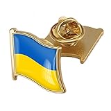 ウクライナ 国旗 ピンバッチ 東欧 黒海 ピンズ ブローチ UKRAINE (国旗 1個)
