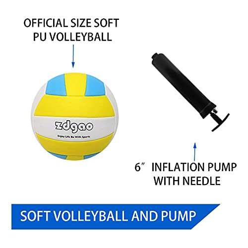 Volleyball Net Outdoor Professional Volleyball Set with Height Adjustable Aluminum Poles and