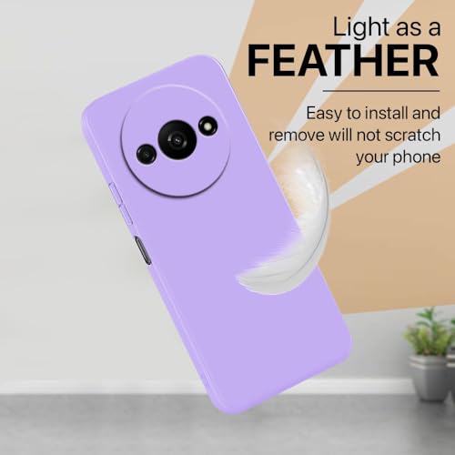 Image of Back Cover for Mi Redmi A3 4G / Poco C61 4G | Full Camera Protection | Premium Liquid Silicon Case | Flexible Bumper Case for Mi Redmi A3 4G / Poco C61 4G (Purple)