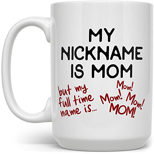 Taza de cerámica Loftipop My Nickname is Mom 15oz miniatura 1