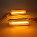 BAKUGO 2Pcs LED Dynamic Side Marker Light Turn Signal Lamp for Honda Civic EK 2/3/4d 1995-1999 Ballade CRV-Clear Shell||Dynamic Signal