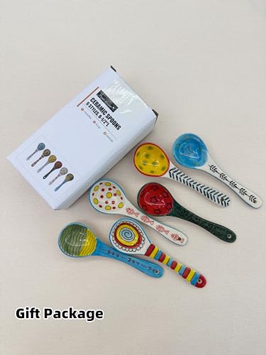 Heart & Home HH9620A 6 Piece Serving Spoons Set,Ceramic Spoons thumb #6