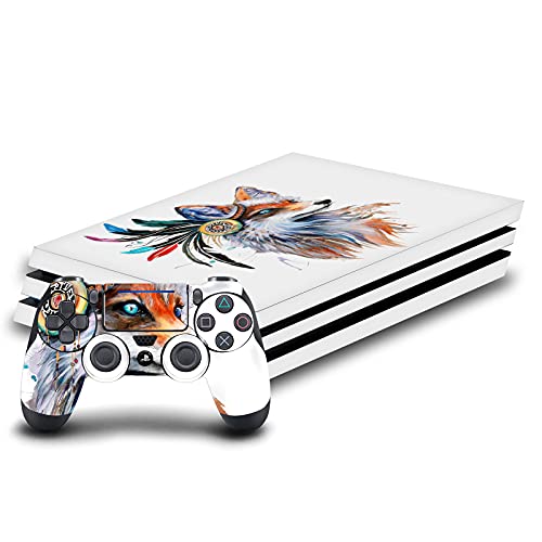 Skin vinyle PS4 Pro Renard Art pour personnaliser votre salon et manettes DualShock