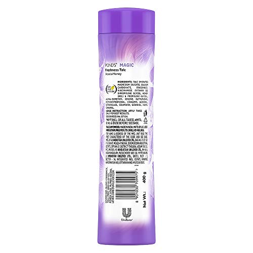 Image of Pond's Dreamflower Fragrant Talcum Powder, Pink Lily, 400 G And Magic Freshness Talcum Powder Acacia Honey, 400 G