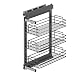 Produktbild Emuca - TitaneStar-Auszugswagen mit Dämpfungssystem, Modul 400mm, Grau anthrazit, Stahl