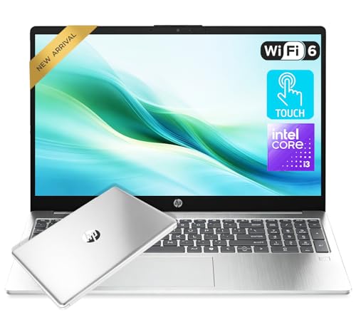 Image of HP 15.6″ Touchscreen Laptop, 13th Gen Intel Core i3-1315U, 12GB RAM, 256GB SSD, Windows 11, HD Camera, WiFi 6, HD Audio, BrightView, Up to 10.25 Hours Use