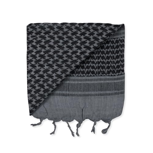 Image of M MCGUIRE GEAR Shemagh Tactical Scarf, Middle Eastern Desert Hood, Bandana, Keffiyeh, Military Style, 100% Cotton, 42 inch x 42 inch