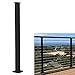 Senmit Cable Railing Post - Stainless Steel Square Fence Post for Deck Cable Railing System, Flat Top 42