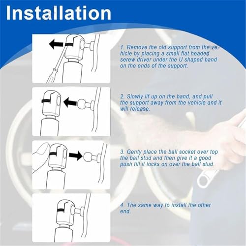 Support de levage trappe électrique Ford C-Max 2010-2019 hayon droit 2359184 - 6