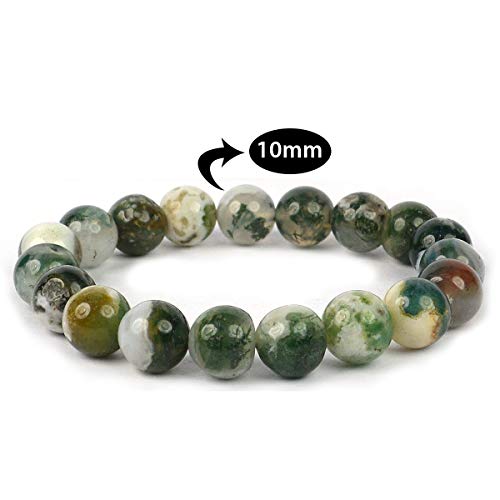 Image of Reiki Crystal Products Certified Natural Crystal Stone Round 10 mm Beads Bracelet for Men & Women | Reiki Charged Gemstone Jewellery Bracelet | Multiple Stone Variants Available