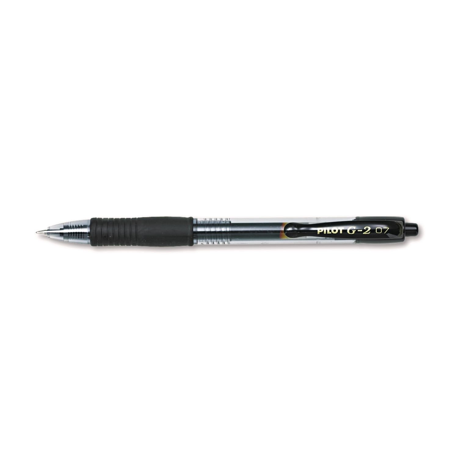 Pilot G2 Premium Gel Roller Pens 0.7, Fine Point Smooth Writing Pens Black, Pack of 12