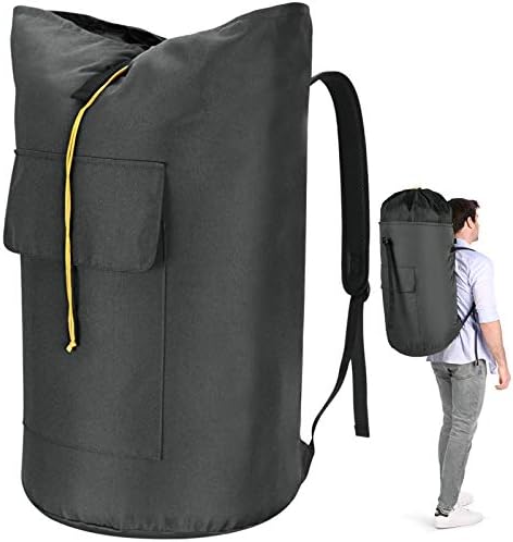 Laundry Backpack Bag, 115L Extra Large Laundry Bag with straps, Heavy Duty Laundry Bag Backpack, Portable Backpack laundry bag for College Dorm, Apartment, Laundromat, College Laundry Bag for students